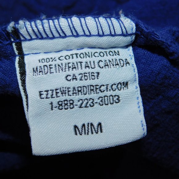 Vintage EzzE Wear Womens M Blue Snap Front Hooded Cotton Light jacket - Picture 2 of 12